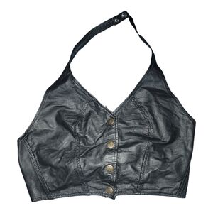 Vintage Bermans Leather Halter Top